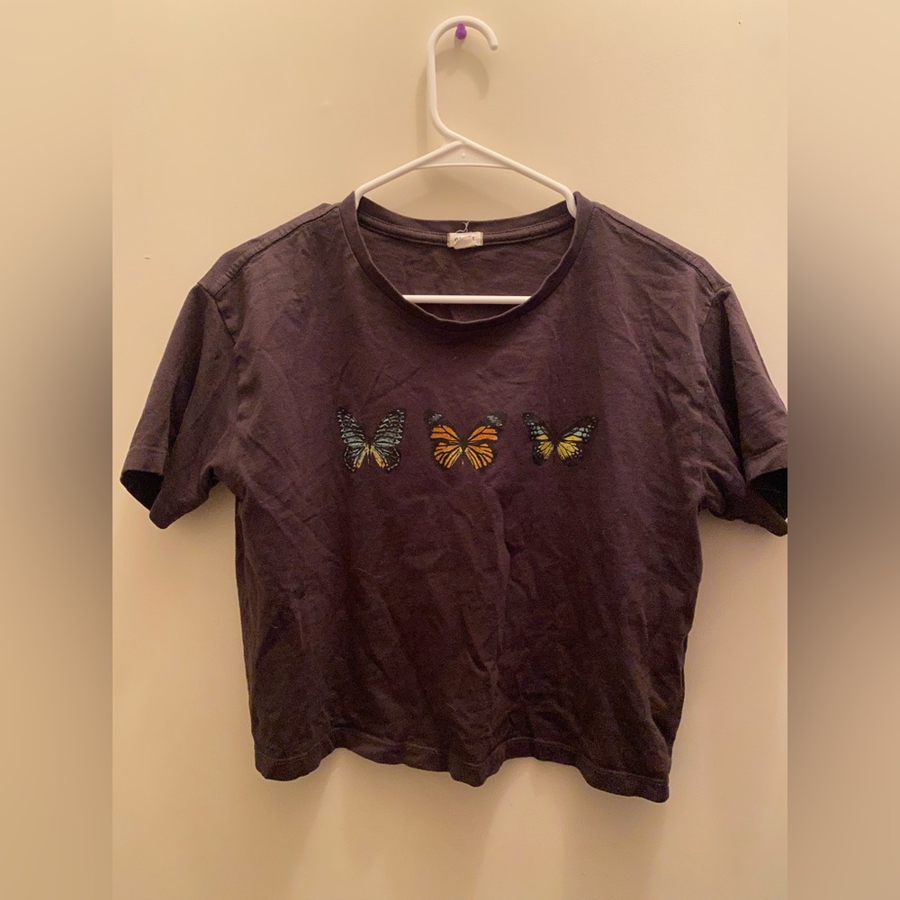 garage Cropped Butterfly shirt